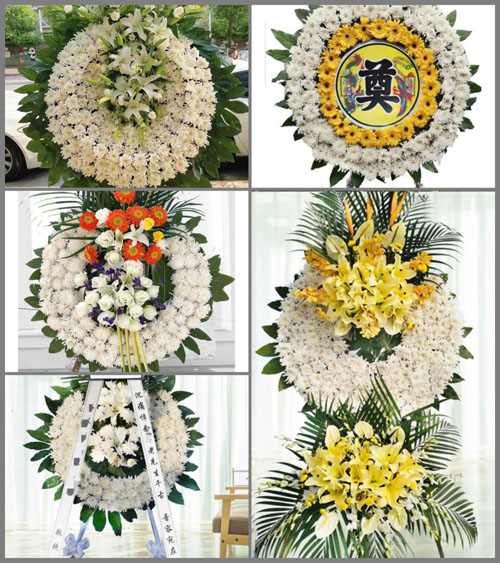 上海崇明区横沙乡花圈速递